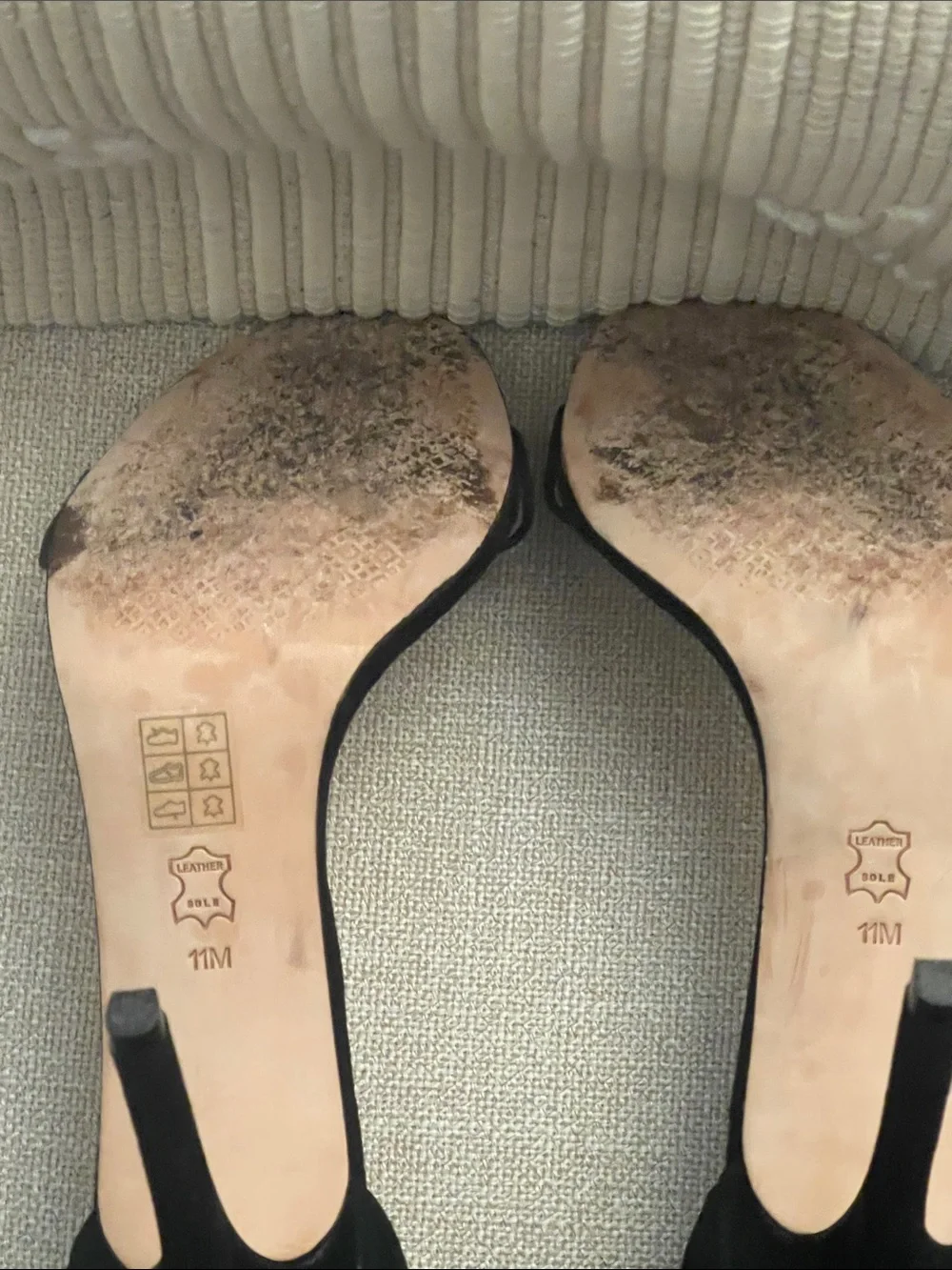 Tory Burch Suede Ankle-Strap Stiletto Heels with Floral Heel Accent